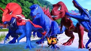 Spider-Man T-Rex, Godzilla, Indominus Rex, Shark, Indoraptor, Giganotosaurus Dinosaurs Fighting by DINO HUNTER 3,852 views 5 months ago 8 minutes, 1 second