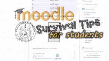 Collapsible Topics - Moodle Survival Tips for Students