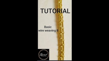 Beginner wire weaving tutorial(8)/ 3base wires weave / simple wire weaving pattern