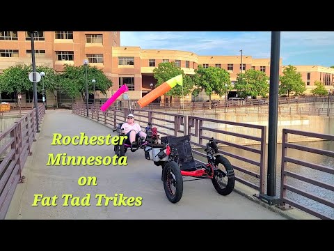 Touring Rochester Minnesota on Fat Tad Recumbent Trikes.