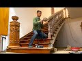 Mr Van Project Of Making Wooden Stairs // Constructing Beautiful Curved Wooden Staircase Handrails
