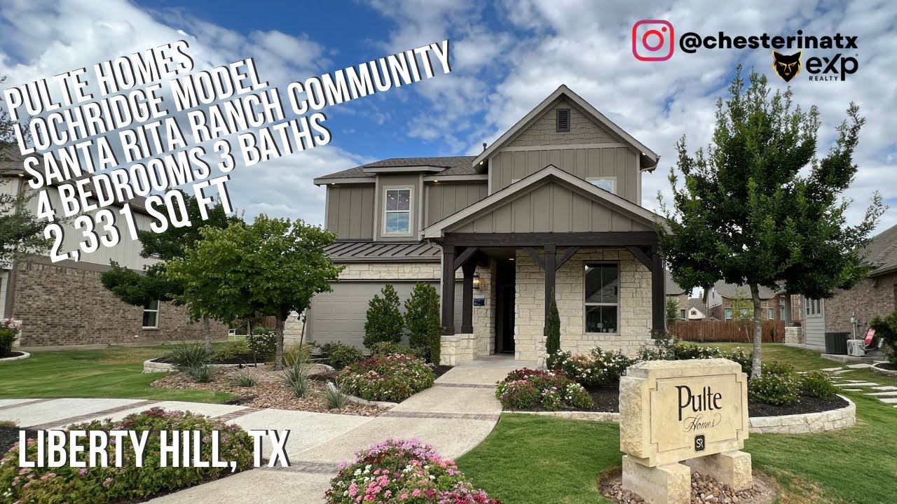 Pulte Homes 4 Bedrooms 3 Bathrooms 2,331 Sq Ft Lochridge Plan Santa