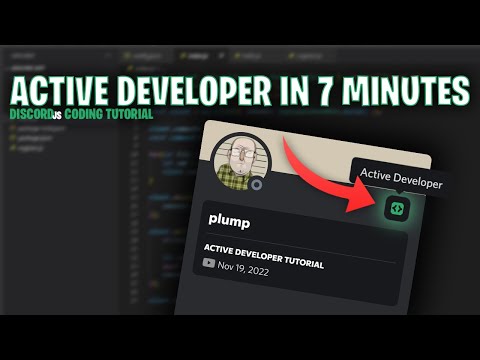 Discord.js Active Developer Tutorial