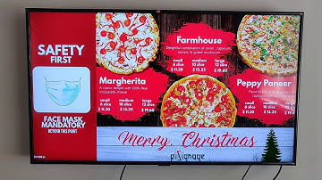 3 zone display 2nd variation with piSignage using Layout 4