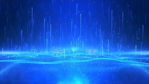 Blue Technology Wave Particles Stock Motion Graphics