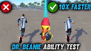 FREE FIRE NEW PET DR. BEANIE ABILITY TEST | NEW PET DE. BEANIE PET SKILL TEST IN FREE FIRE