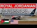 Ultimate luxury on royal jordanian business class 787  12 hours amman  detroit