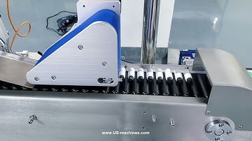 Automatic eye drop vail ampoule horizontal type bottle rolling labeling machine testing video