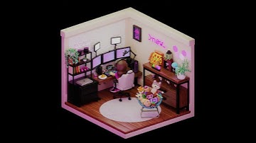 Loop Animation of Streaming Room | End Streaming #twitch #blender3d #blender #b3d