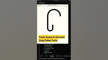 Draw Among Us character using  python turtle code #shorts #coding #programming