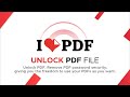 How to Unlock PDF Files | How to Remove Password From PDF Files | I Love PDF