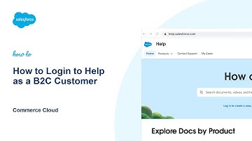 How to Login to Help as a B2C Customer | Commerce Cloud