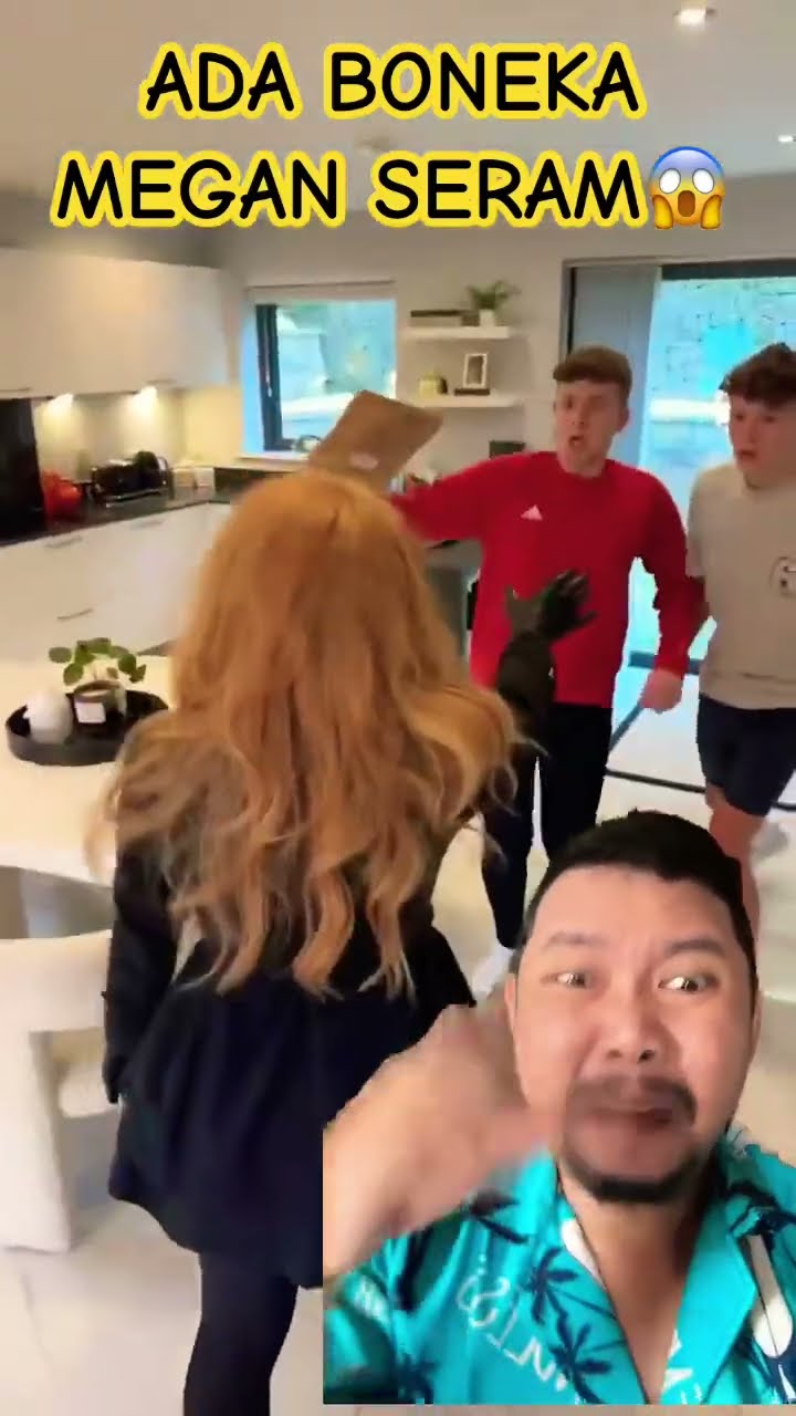 DIDATANGI BONEKA MEGAN SERAM KERUMAH!!?? #prank #hair #shortsfeed #shorts
