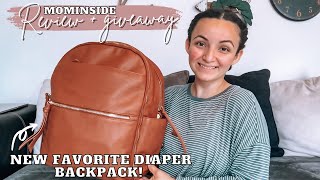 WHAT'S IN MY DIAPER BAG? 2022 | Mominside Diaper Bag Review + GIVEAWAY