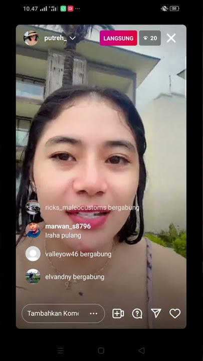 Cewe Cantik lagi Mandi, Live Instagram