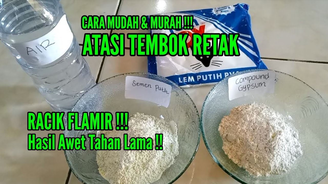 CARA MENGATASI TEMBOK RETAK