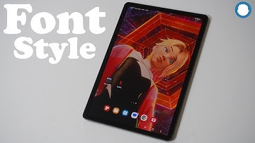 How To Change Font Style and Size On Samsung Galaxy Tab S9/ Tab S9+/ Tab S9 Ultra