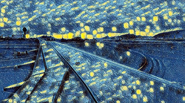 30FPS - Takeoff - Neural Style Transfer - Starry Night by Van Gogh (attempt 2)