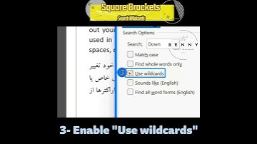 How to use Square Brackets in Wildcards in Word