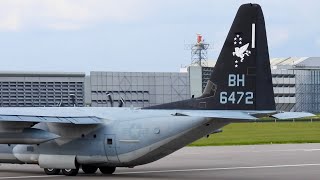 VMGR-252 "Otis" tail art | United States Marines Lockheed Martin KC-130J 166742 at Cambridge