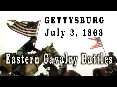 Civil War 1863 - Gettysburg July 3rd - Eastern Cavalry Battles