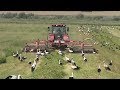 покос травы трактором в Беларуси 2017