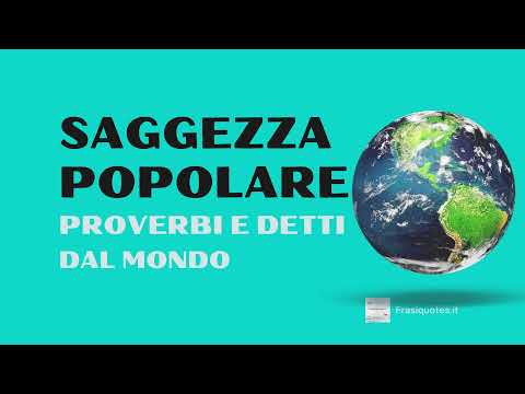 Video: Versioni Impopolari Di Proverbi E Detti (ver. 2025)