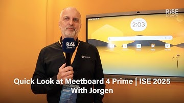 Quick Look at Meetboard 4 Prime at ISE 2025 by Jorgen | AG Neovo