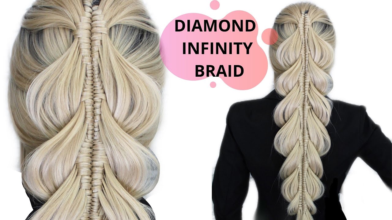 How To DIAMOND Shape Infinity Braid By Sandi Monzon