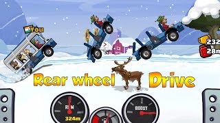 Hill Climb Racing 2 Driving Skills - Can You Drive Bus Like Me? Only Rear Wheel