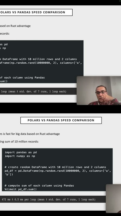 Polars vs Pandas speed comparison - YouTube