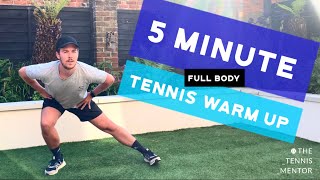 5 Minute Full Body Tennis Warm Up (No Equipment)