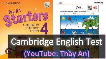 A1 Starters 4 Authentic Examination Papers 2022 Test 1 - Cambridge English YLE