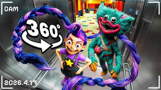 Lily Lovebraids Psycho Caught Going Crazy On Elevator Camera Scary Vr 360 4K Video