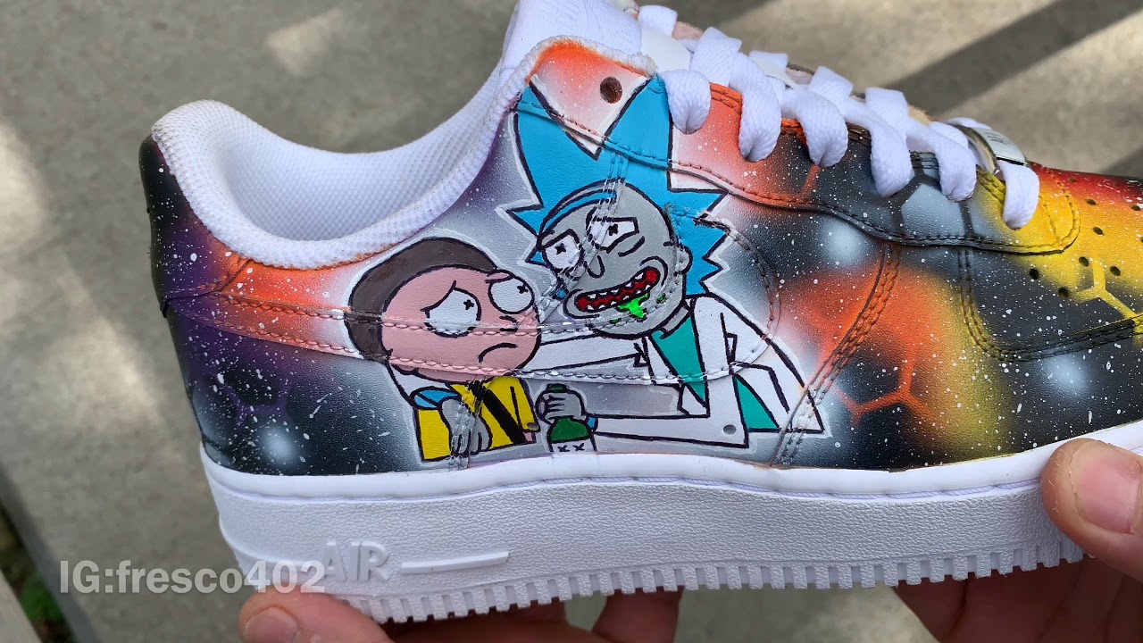 rick and morty custom jordans