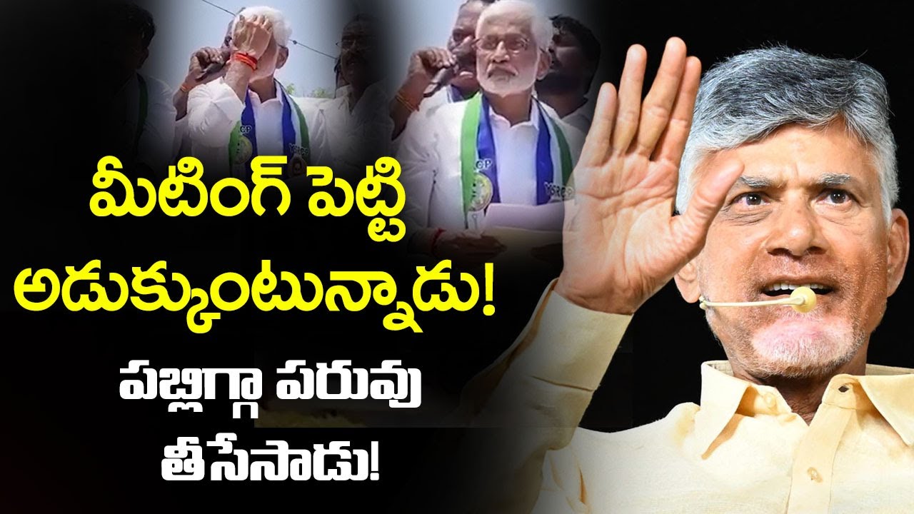 ఏసేసాడు.. బాగా ఏసేసాడు! | Chandrababu Counters on Vijay Sai Reddy | Nellore | AP Elections | TV5