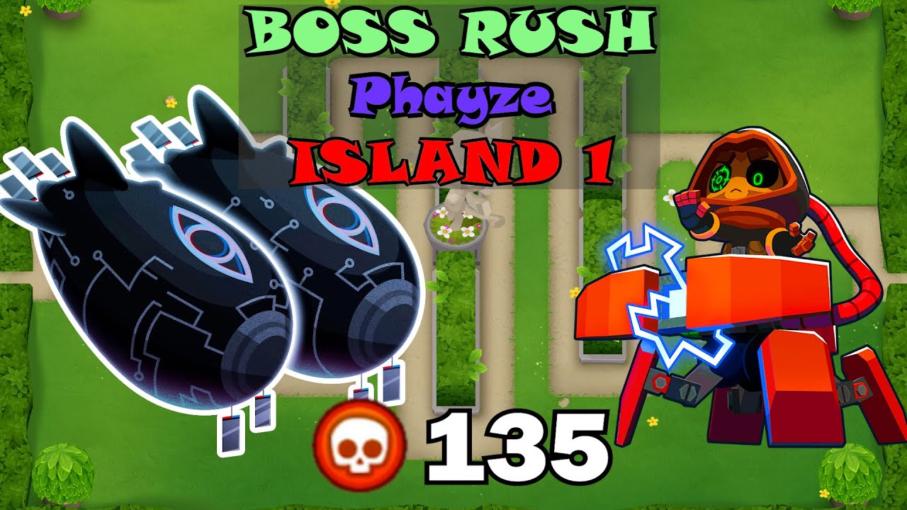 Boss Rush Island 1 | Easy 135 Pops | Phayze | Hedge | BTD6 Boss