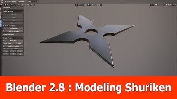 Blender 2.8 Modeling Tutorial : Shuriken