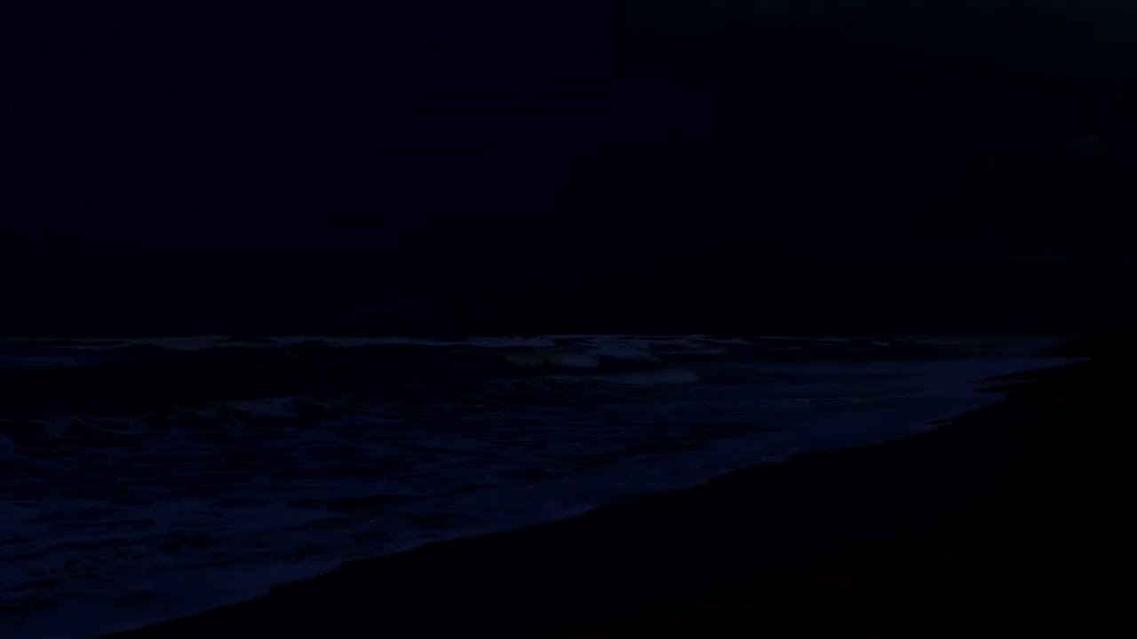 Deep Sleep with Night Ocean Waves | Soothing Sea Sounds to Relax Thoughts and Reduce Insomnia