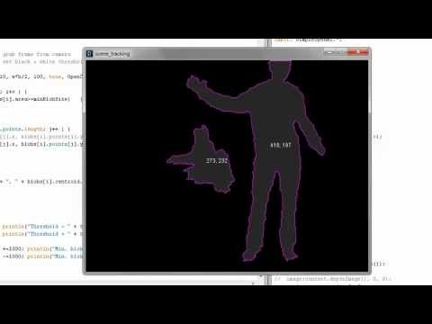 Kinect scene tracking + blob tracking
