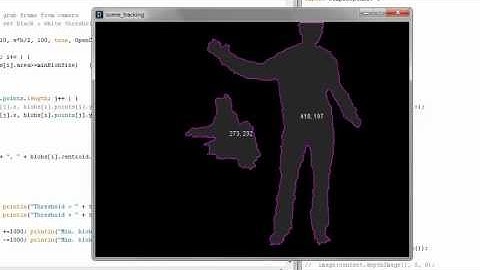 Kinect scene tracking + blob tracking