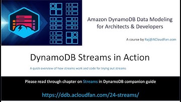 Amazon DynamoDB streams in action