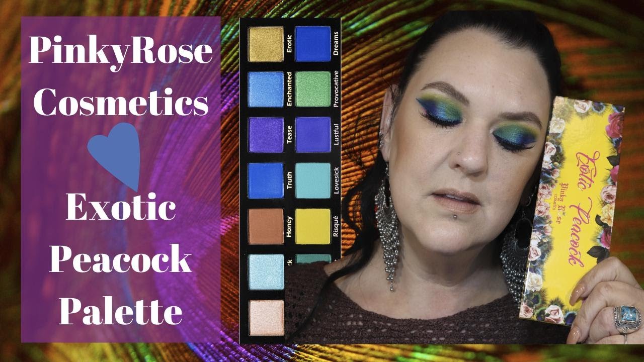 PinkyRose Cosmetics | The Exotic Peacock Eyeshadow Palette