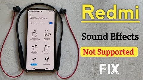 Sound effects not support in redmi | mi music equaliser not working in Bluetooth earphone