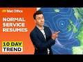 10 Day Trend 27/05/2026 – June cooler than May? – Met Office weather forecast UK