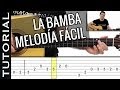 como tocar LA BAMBA melodía FACIL en guitarra ( sólo 2 dedos! ) principiantes y novatos