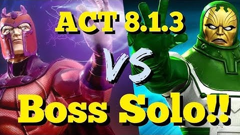 MCOC - ACT 8.1.3 - Magneto VS Psycho-man - Boss Solo!!
