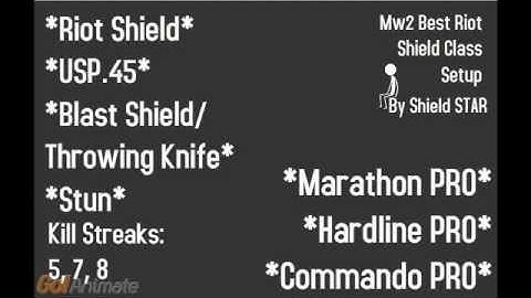 MW2 Best Riot Shield Class