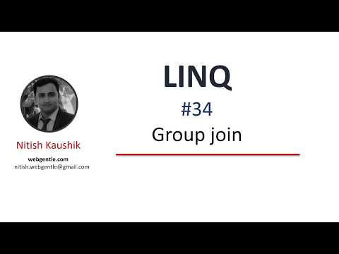 (#34) Group join in linq |  LINQ tutorial for beginners