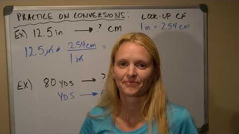 CHE 121 Lab Video Converting Between English & Metric Units